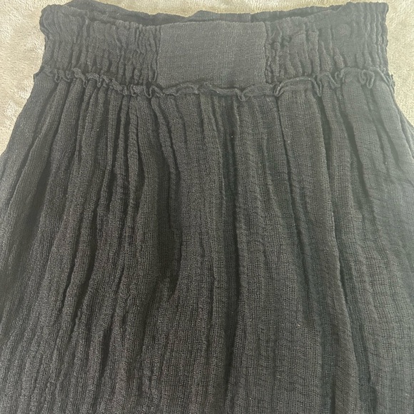 Apiece apart linen drawstring maxi black skirt - Picture 8 of 8